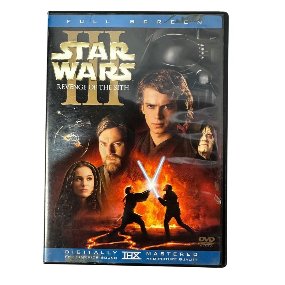 Star Wars Episode III Revenge Of The Sith Full Screen DVD 2005 Hayden Christense